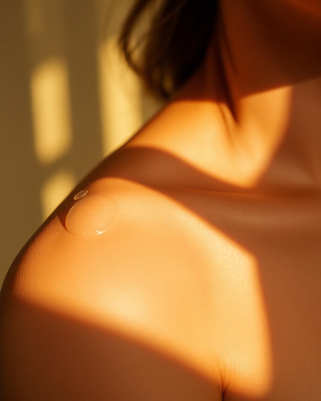 Glowing hydrated skin